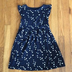 Navy Blue Butterfly Dress